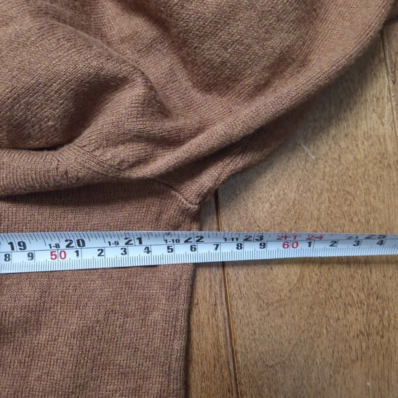 Banana Republic Men's Brown Quarter Zip Premium Luxe Yarn Sweater Size L - Picture 6 of 7